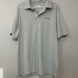 Under Armour Men's Striped Polo‎ Shirt - Gray
